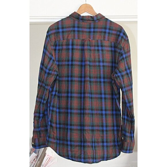 Chaps Ralph Lauren - Mens Button Down Flannel Shirt w/Pocket Emblem, Lrg Oversiz - Picture 2 of 7